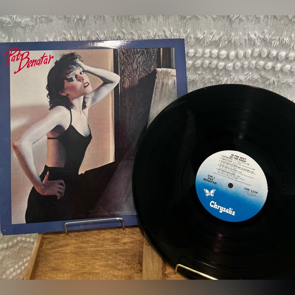 Pat Benatar’s “In the Heat of the Night” vintage album from the 1980’s.